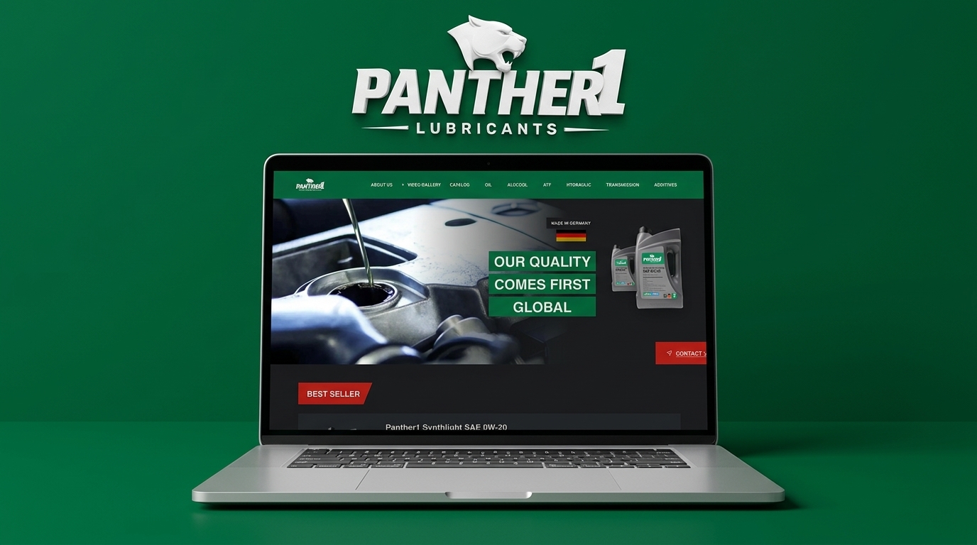 Panther1 Lubricants website preview
